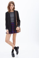 Thumbnail for your product : Forever 21 Plaid Knit Skater Skirt