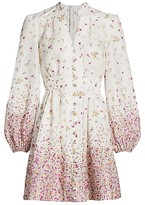 Thumbnail for your product : Zimmermann Carnaby Floral Linen Mini Dress