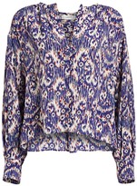 Thumbnail for your product : Etoile Isabel Marant Yacah Print Silk Blouse