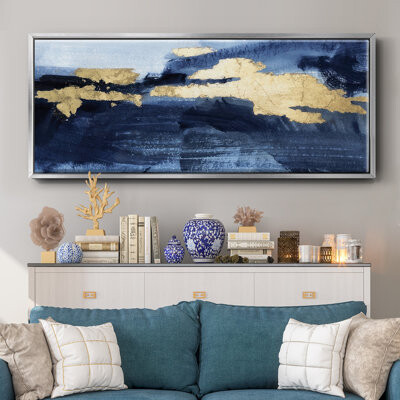 Wexford Home Gilded Indigo Sea II - Framed Canvas