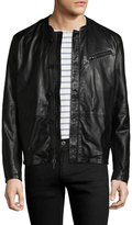 Thumbnail for your product : John Varvatos Solid Leather Racer Jacket