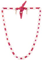 Thumbnail for your product : Lele Sadoughi Pearl Skinny Scarf Necklace