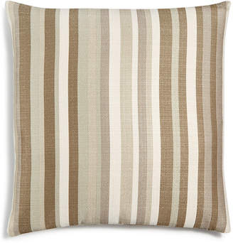 BEIGE Hallmart Collectibles LAST ACT! Atlantic Stripe Textured 18" Square Decorative Pillow
