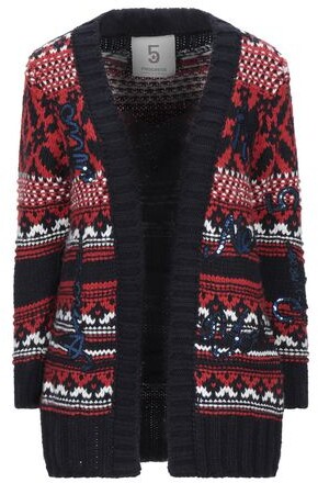 red sequin cardigan