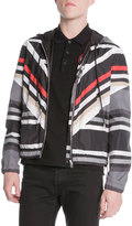 Thumbnail for your product : Givenchy Striped Hoodie Wind Jacket