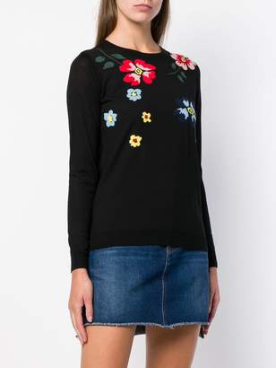 Sonia Rykiel embroidered flower jumper