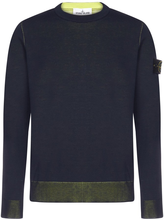 Stone Island Blue Men's Crewneck Sweaters | Shop the world's largest  collection of fashion | ShopStyle