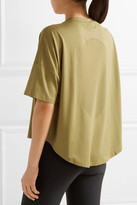Thumbnail for your product : Nike Nikelab Essentials Mesh-paneled Stretch Top - Chartreuse