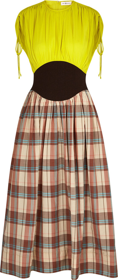 Tory Burch Panelled Silk-chiffon Midi Dress