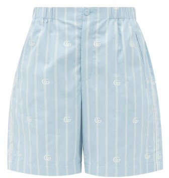 blue gucci shorts