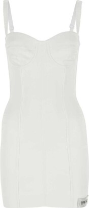 Dolce & Gabbana Kim Number-Patch Sleeveless Mini Dress