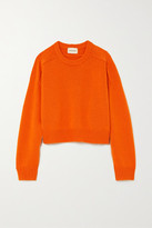 Thumbnail for your product : LOULOU STUDIO Bruzzi Cropped Wool And Cashmere-blend Sweater