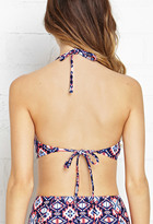 Thumbnail for your product : Forever 21 Geo Halter Bikini Top