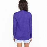 Thumbnail for your product : J.Crew Linen cable-knit cardigan