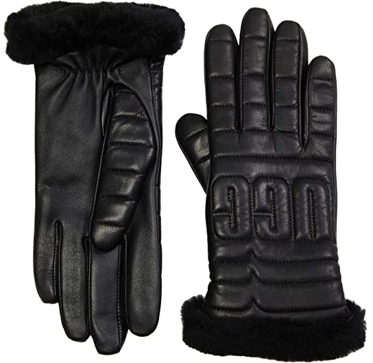 Black Ugg Leather Gloves | Shop the world's largest collection of 