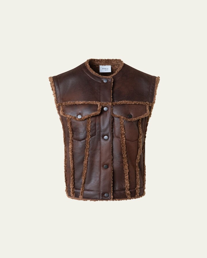 Akris Punto Faux Fur Vest