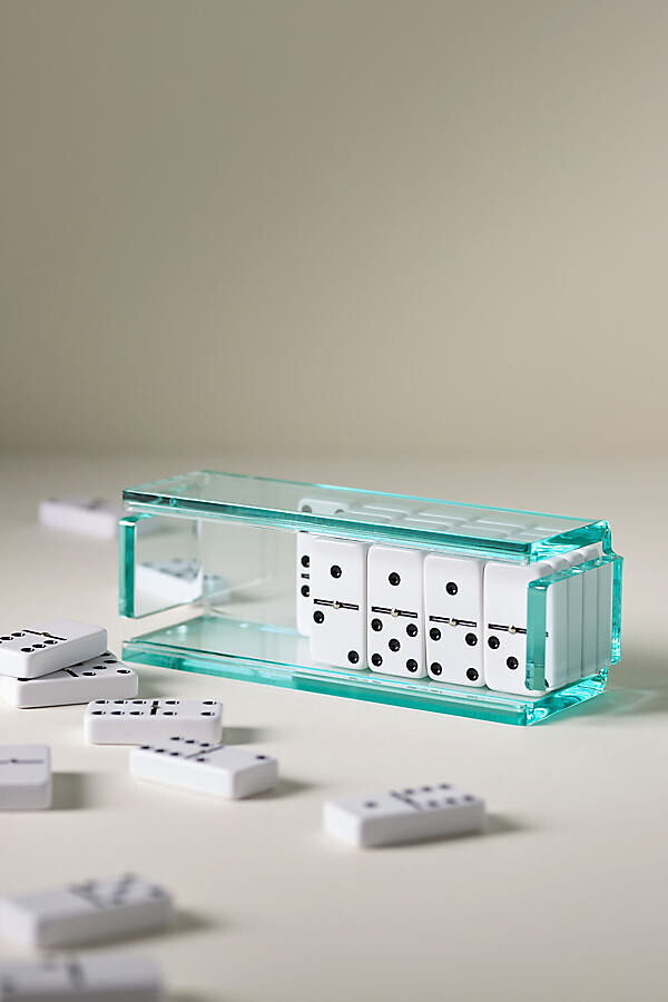 Luxe Dominoes El Tigre Acrylic Domino Game Set