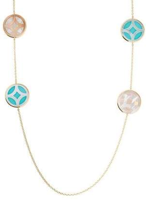 Ippolita 18K Polished Rock Candy Carved Layers 6- Station Necklace in Isola