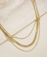 Thumbnail for your product : Ettika Supreme Mixed Chain Gold Layered Necklace