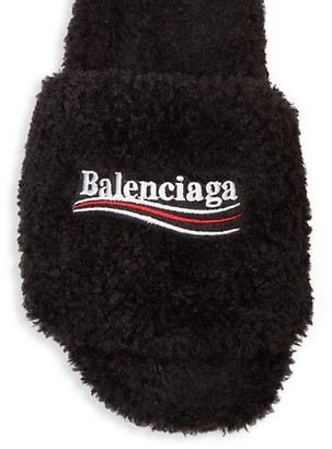 Balenciaga Furry Faux Shearling Campaign Slides