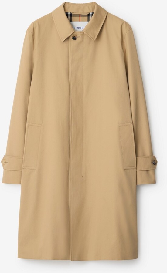 Burberry Long Gabardine Car Coat Size: 44