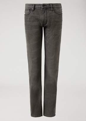 Emporio Armani J06 Slim-Fit 11 Oz Comfort Cotton Twill Denim Jeans