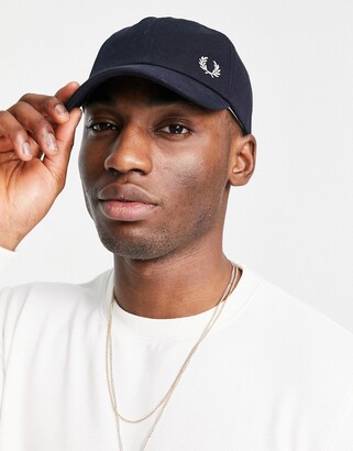 Fred Perry pique classic cap in navy - ShopStyle Hats