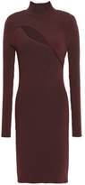 Thumbnail for your product : Thierry Mugler Cutout Ribbed-knit Turtleneck Mini Dress