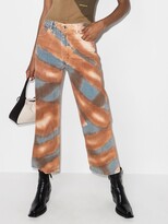 Thumbnail for your product : Eckhaus Latta Blue Patterned Wide Leg Jeans
