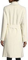 Thumbnail for your product : Sofia Cashmere Belted Shawl-Collar Baby Suri Alpaca Wrap Coat