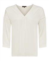 Thumbnail for your product : Jaeger Silk Satin V-neck Tunic Blouse