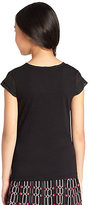Thumbnail for your product : K.C. Parker Girl's Chiffon-Trimmed Top