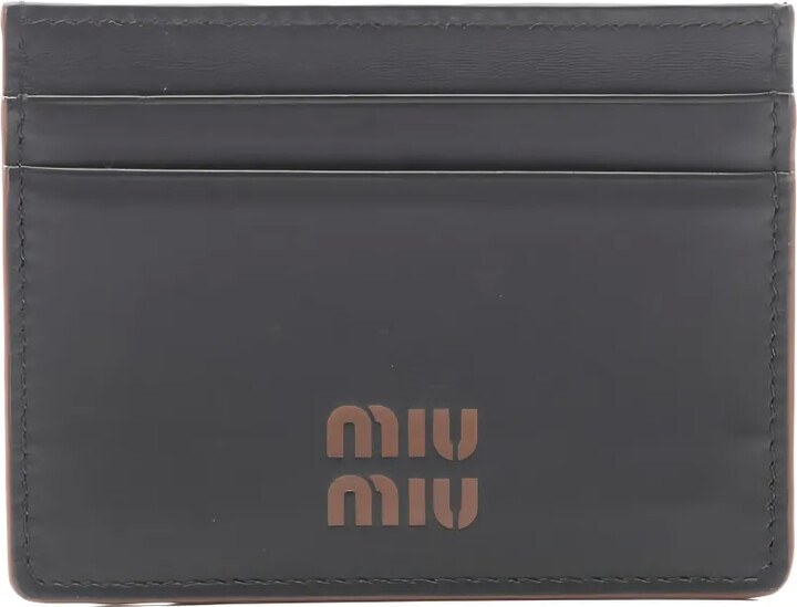 Miu Miu Pre-Owned 20s Logo Leather Card Case
