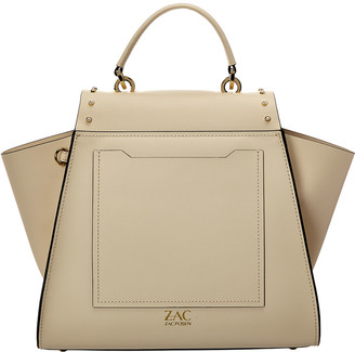 ZAC Zac Posen Eartha Top Handle Mini Pearls Leather Shoulder Bag