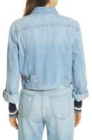 Thumbnail for your product : Frame Embroidered Denim Jacket