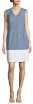 Thumbnail for your product : Peserico V-Neck Colorblock Dress
