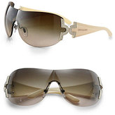 Thumbnail for your product : Bulgari BVLGARI Embellished Wrap Shield Round Sunglasses