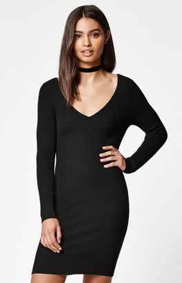 KENDALL + KYLIE Kendall & Kylie Double V Sweater Dress