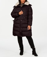 women's tower by london fog hooded puffer heavyweight jacket