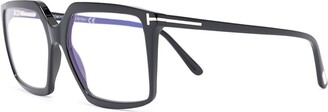 Tom Ford Eyewear Square-Frame Clear-Lens Glasses