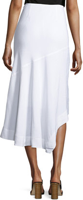 Nic+Zoe Long Engagement Linen-Blend Skirt