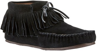 black ankle moccasins