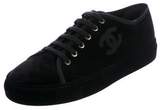 Thumbnail for your product : Chanel Velvet Low-Top Sneakers