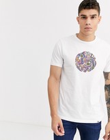 Thumbnail for your product : Pretty Green paisley logo print t-shirt in white