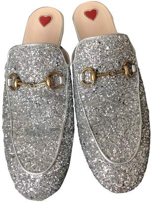 gucci princetown silver