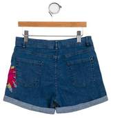 Thumbnail for your product : Junior Gaultier Girls' Embroidered Denim Shorts w/ Tags
