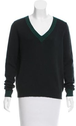 Theyskens' Theory Cashmere Oversize V-Neck Sweater