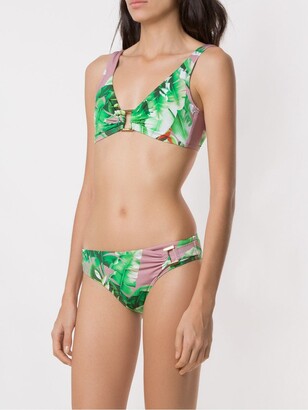 AMIR SLAMA Floral Print Bikini Set