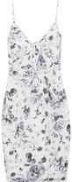 Thumbnail for your product : Zimmermann Gathered Floral-Print Silk Crepe De Chine Dress