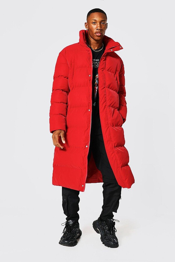 boohoo red coat
